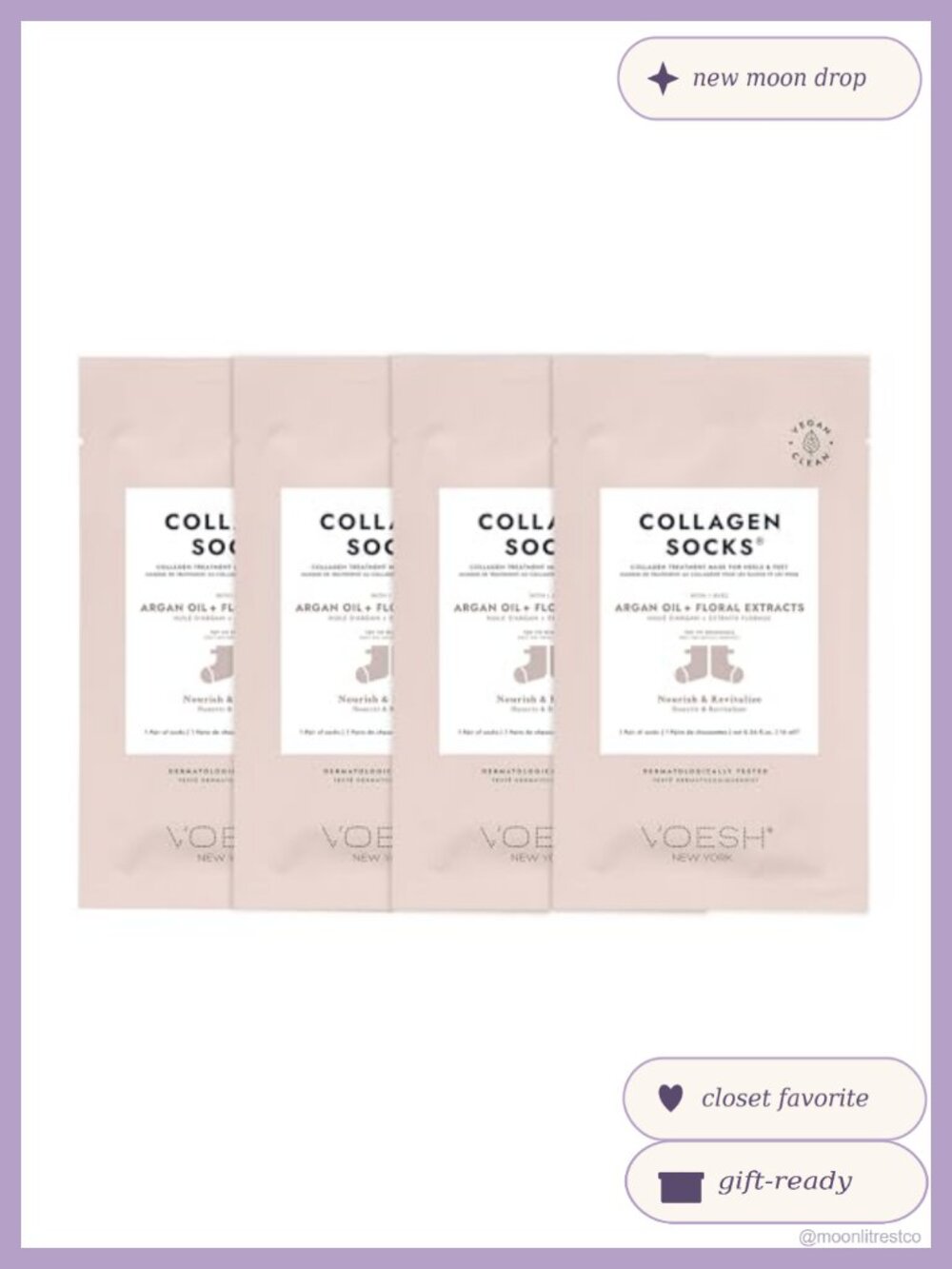 Vegan Collagen Moisturizing Spa Foot Socks Cracked Heel Repair Pedicure